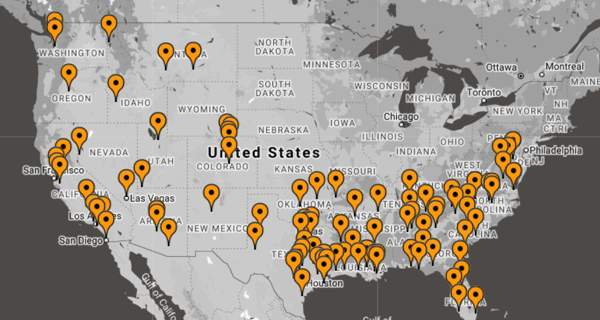 H&E Equipment Locations